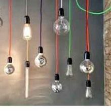 Eléctrica Ramblas variedad de bombillos colgados